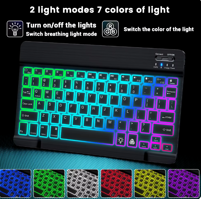 Clavier et souris led Bluetooth