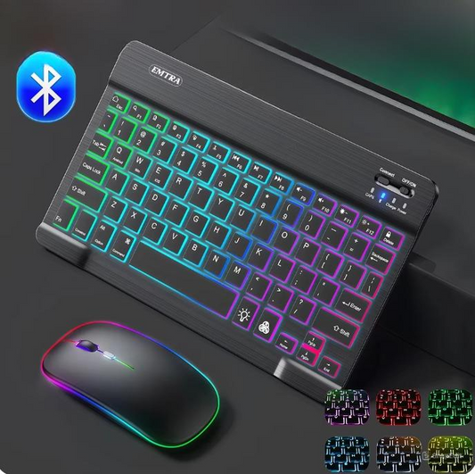 Clavier et souris led Bluetooth